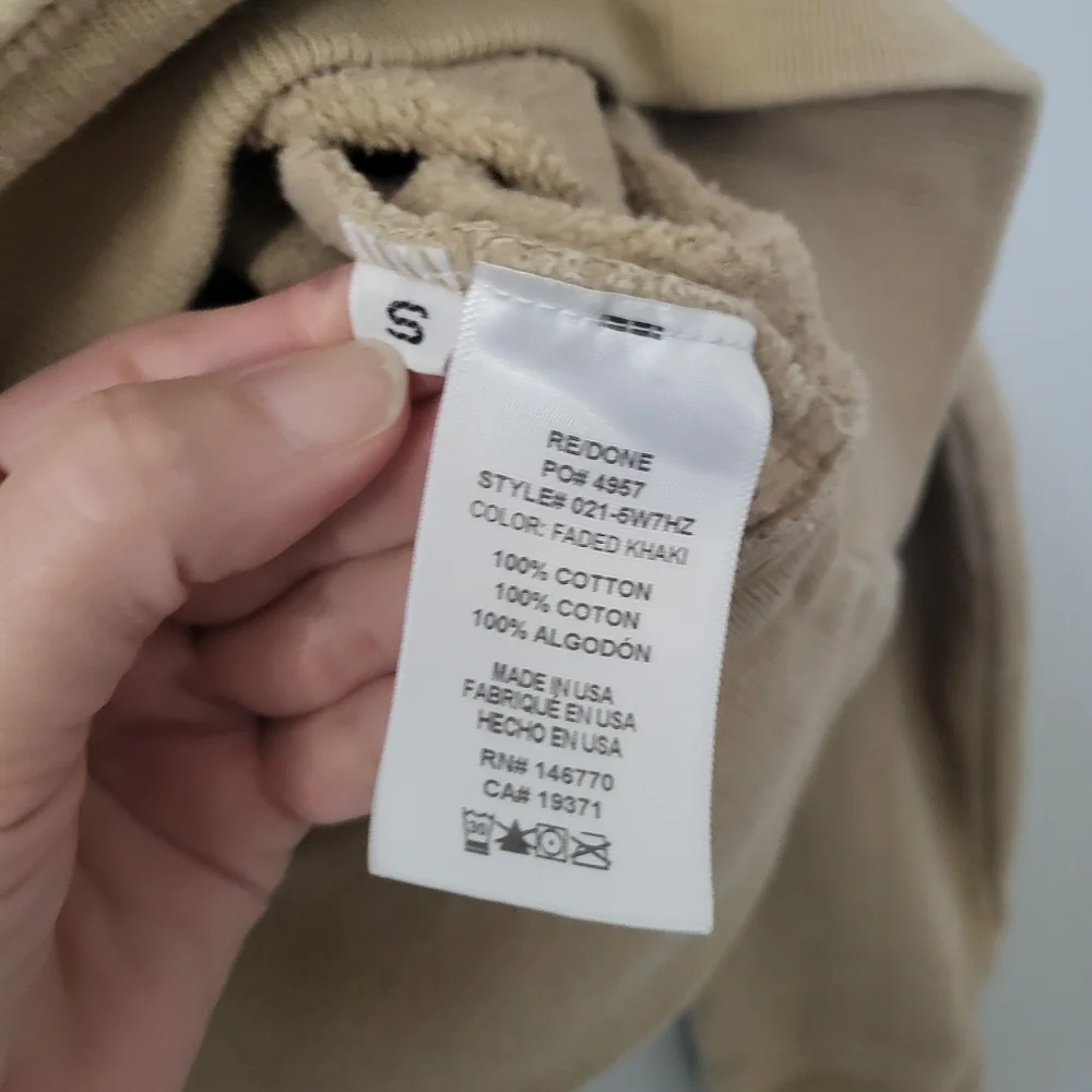 Re/Done x Hanes Classic 70s Half Zip - Picture 7 of 9